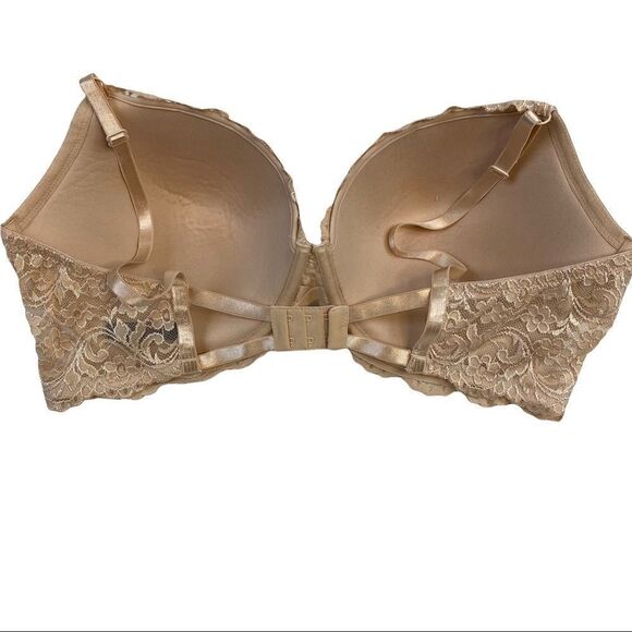 Smart & Sexy Women's Lace Push Up Bra, Style 85046 Size 42DD -In the Buff Beige - Picture 2 of 8